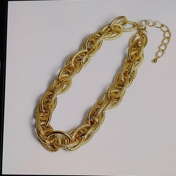 Chunky Gold Punk Choker Necklace - Picture 5 of 5